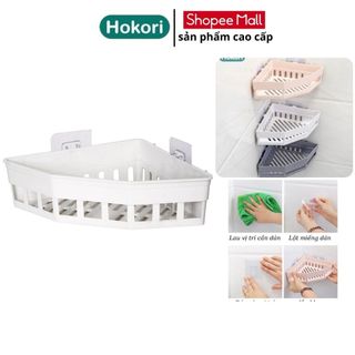 Khay Tam Giác Dán Tường Hokori, Đựng Vật Dụng Nhà Tắm Nhà Bếp, Kệ Đựng Đồ Đa Năng Nhựa PP Cao Cấp
