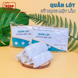 Set 5 Quần Lót Cotton 100% Dùng Một Lần Êm Mềm Thoát Mát