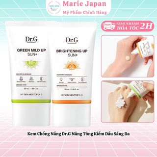 Kem Chống Nắng Dr G Nâng Tông Kiềm Dầu Sáng Da Sun+ SPF50+ PA+++
