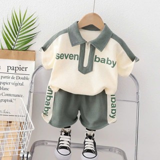 Set Đồ Cho bé trai chất cotton lỗ mềm mịn mát thấm hút mồ hôi họa tiết Senven Baby---MÃ SEVEN BABY