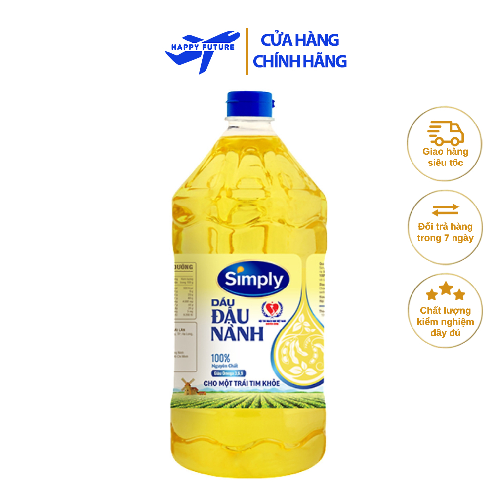 [Chai 2L] Dầu ăn Simply Đậu Nành 2L