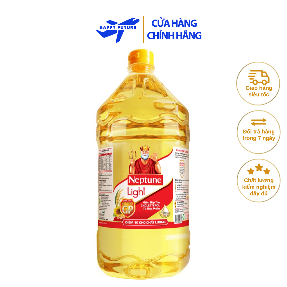 [Chai 2L] Dầu ăn Neptune Light 2L
