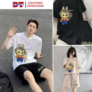 (TẶG 1 DẦU_GỘI XAH TỪ SHOP CHUYÊN) Bộ đồ quần áo hoạt hình LABUBU nam nữ mặc cặp nhóm trẻ trung các tính năng động thời