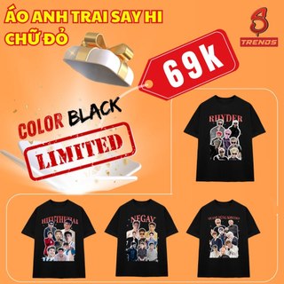Áo Thun TỔNG HỢP 30 ANH TRAI SAY HI COLOR BLACK form rộng Vải Poly Mè STREETSFACT TRENDS - ATSHXHT