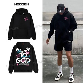 (Tặng Tất) Áo hoodie nam nữ local brand Neogen ND11 chất nỉ lông cáo hình in nổi phủ bạc form rộng dáng unisex