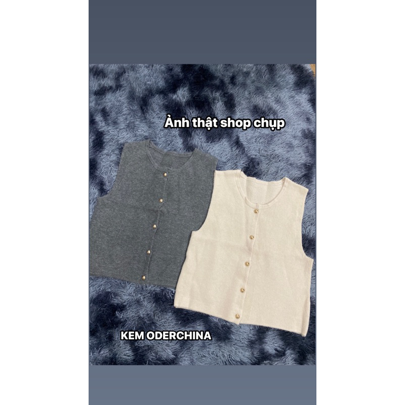 【Sẵn _ Hàng Loại 1 Y Ảnh 】Áo Gile Len Mềm Cúc Ngọc ,Dáng Vừa ,Áo Gile Len Nữ Basic Hàn Quốc | BigBuy360 - bigbuy360.vn