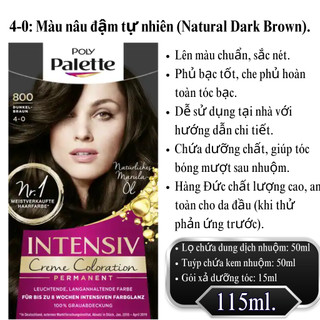 Thuốc nhuộm tóc Poly Palette đầy đủ size
