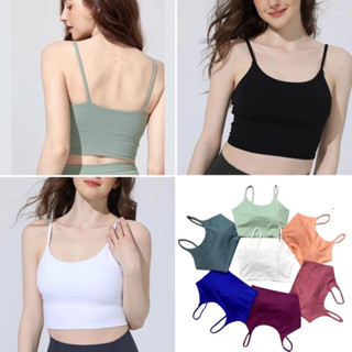 Áo Bra Tập Gym Yoga Nữ Dáng 2 Dây ACT4 2 Lớp Vải Thun Lạnh CO Dãn 4 Chiều