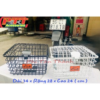 RỔ TRƯỚC XE CUB CÓ NẮP ( ĐẶC BIỆT ) - SIZE TO ( VUI LÒNG XEM KÍCH THƯỚC TRONG HÌNH )