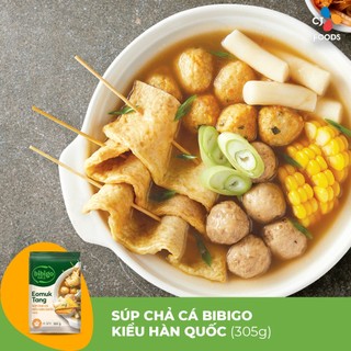 [Hỏa tốc] Súp Chả cá Hàn Quốc Eomuk Tang Bibigo 305g (đầy đủ topping)