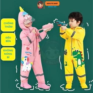 Áo Mưa Cho Bé Trai Bé Gái Kiểu Body Smally Phong Cách Hàn Quốc chống thấm tốt, không mùi, thoáng khí