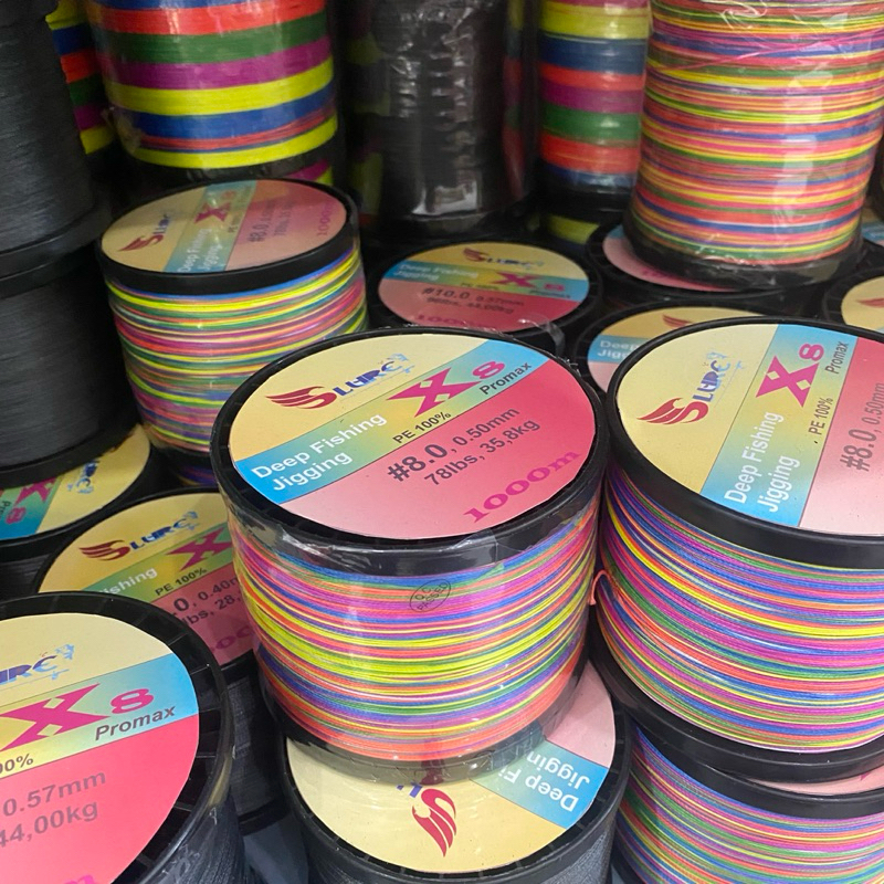 Dây pe 8x Slure 1000m, câu biển, câu sông, câu ngâm