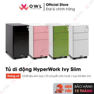 Tủ tài liệu thép di động HyperWork Ivy Slim MC02 (Hàng chính hãng)