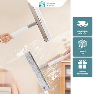  Gạt kính cầm tay đa năng ECOCO dài 50cm kèm miếng bông mút lau thấm hút và ngăn hứng nước Cây gạt nước lau kính cán dài 