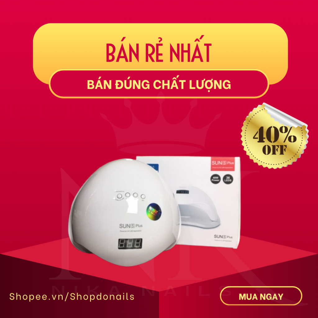 Máy hơ sun 5 plus 48W - tem xanh (36 bóng) UV/LEG