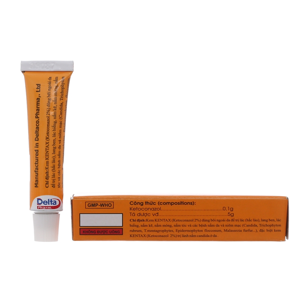 kentax Kem bôi nấm ngứa, dị ứng da, chàm, vẩy nến, lang ben (Tuýp 5g)