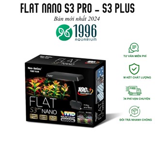 Đèn thủy sinh Neo Helios Flat Nano S3 Pro+ | S3 Plus RGB  3 in 1, công suất 13W, đỏ cá không đỏ nước