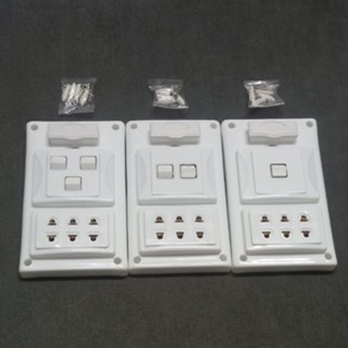 Bảng điện, taplo giả âm tường hàng cao cấp 1, 2, 3 công tắc