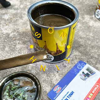 Sơn mạ kẽm màu NHŨ ĐỒNG ĐEN 909  200g Yes Paint 1K đồng giả cổ sơn gỗ sắt thép tôn bê tông thạch cao chậu cảnh