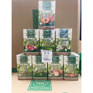 Combo 1 thùng trà túi lọc Phúc Long 20 hộp các loại Đào/Vải/Olong/Lài/Hồng Trà/Sen