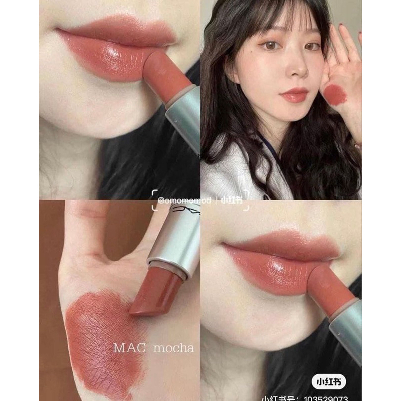 Son MAC Satin Lipstick - màu 813 Mocha (CÓ ẢNH THẬT Ở CUỐI)