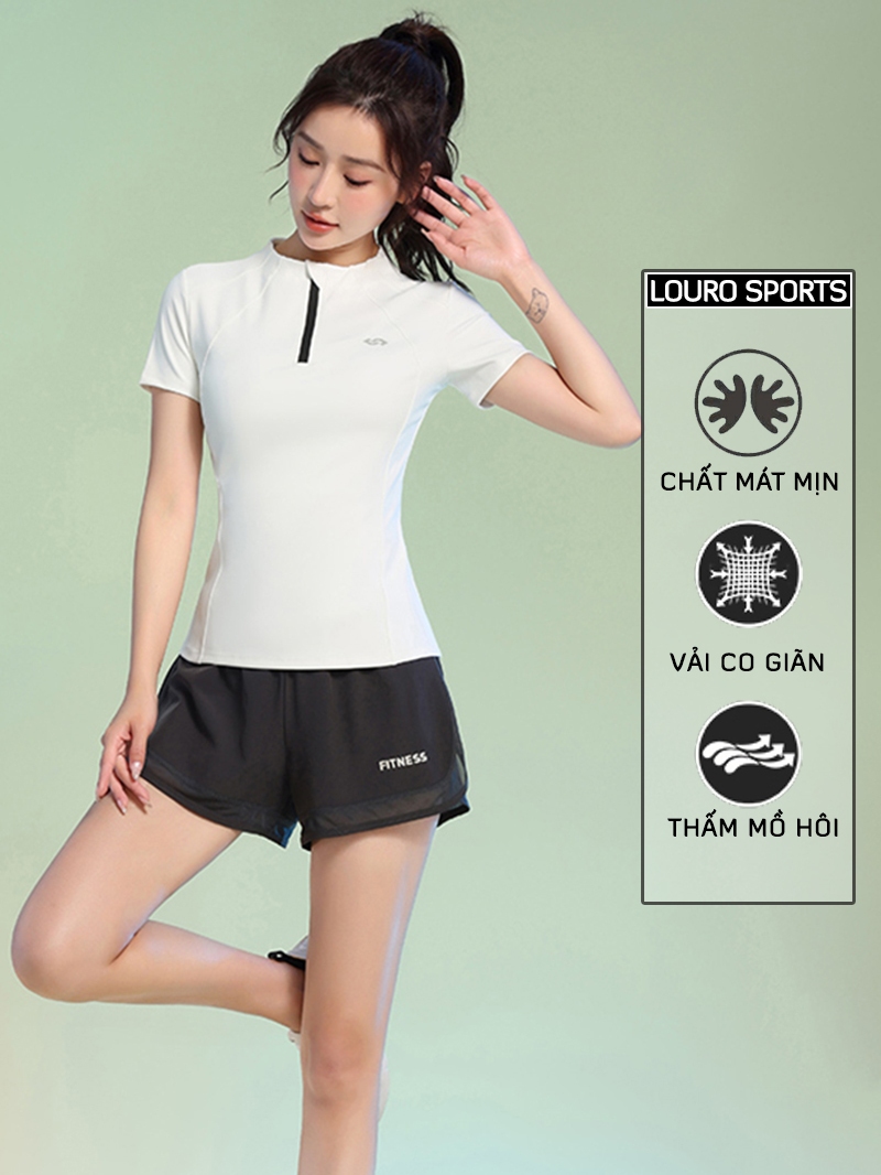 S10 — Set thể thao nữ áo mút, quần váy 2 lớp