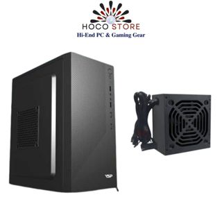 BỘ VỎ CASE MÁY TÍNH VĂN PHÒNG Mini Hỗ Trợ Main mATX Và NGUỒN 300W I HOCO STORE PC