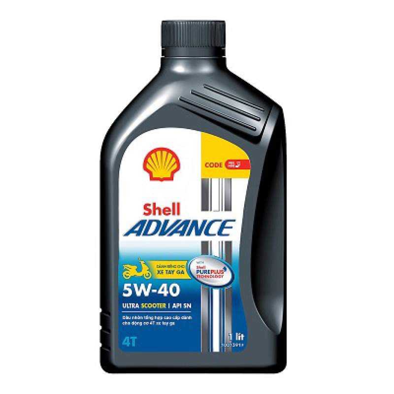 Nhớt Shell Advance Ultra Scooter 5W40 1L