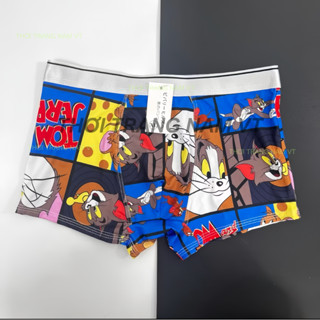 Quần lót nam, quần sịp đùi boxer nam chất thun lạnh cao cấp co dãn in hình họa tiết cute super,minion,pikachu,tom jerry
