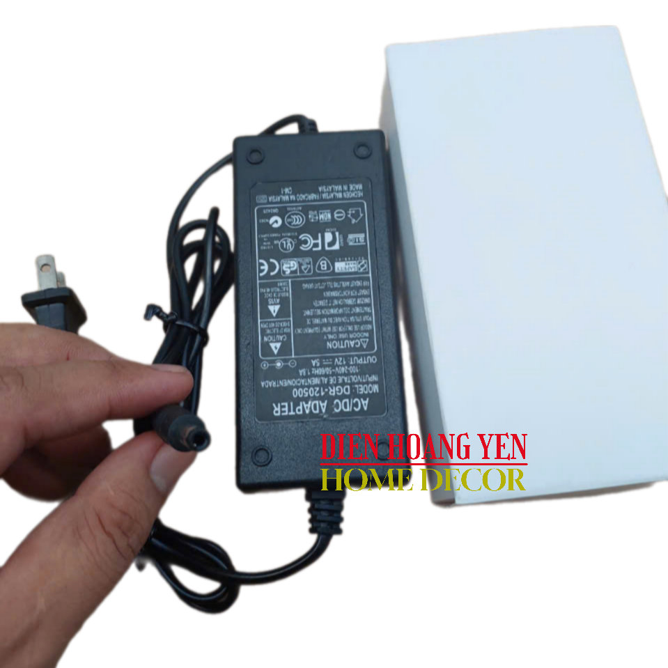 Bộ Nguồn 12v DC 5A 60W nguồn cho các thiết bị sài nguồn 12v
