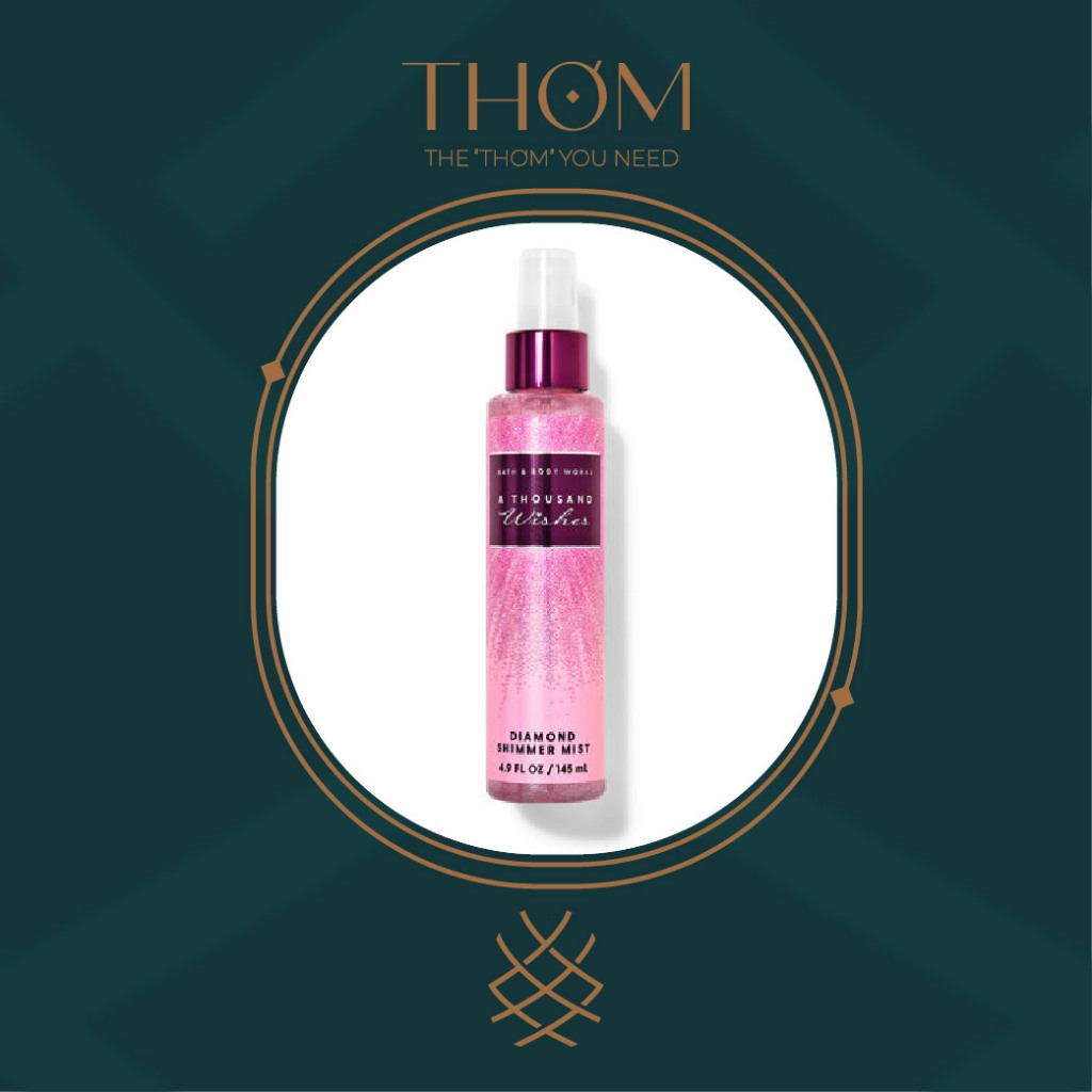[SHIMMER] A THOUSAND WISHES SHIMMER Xịt thơm nhũ kim tuyến tông nước hoa Diamond Shimmer Mist 236ml