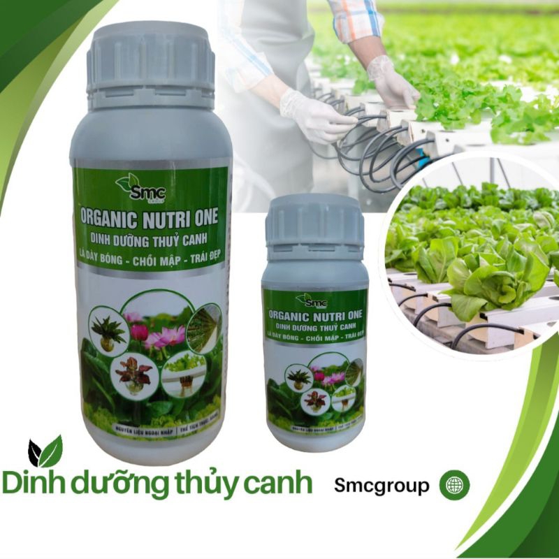 Phân bón thủy canh Organic Nutri One 250ml, 500ml, dinh dưỡng thủy canh hữu cơ, chuyên dùng cho cây trồng thủy canh