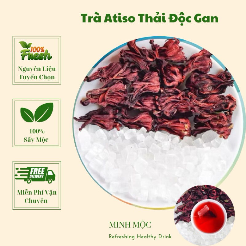 Trà hoa atiso đường phèn thải độc mát gan