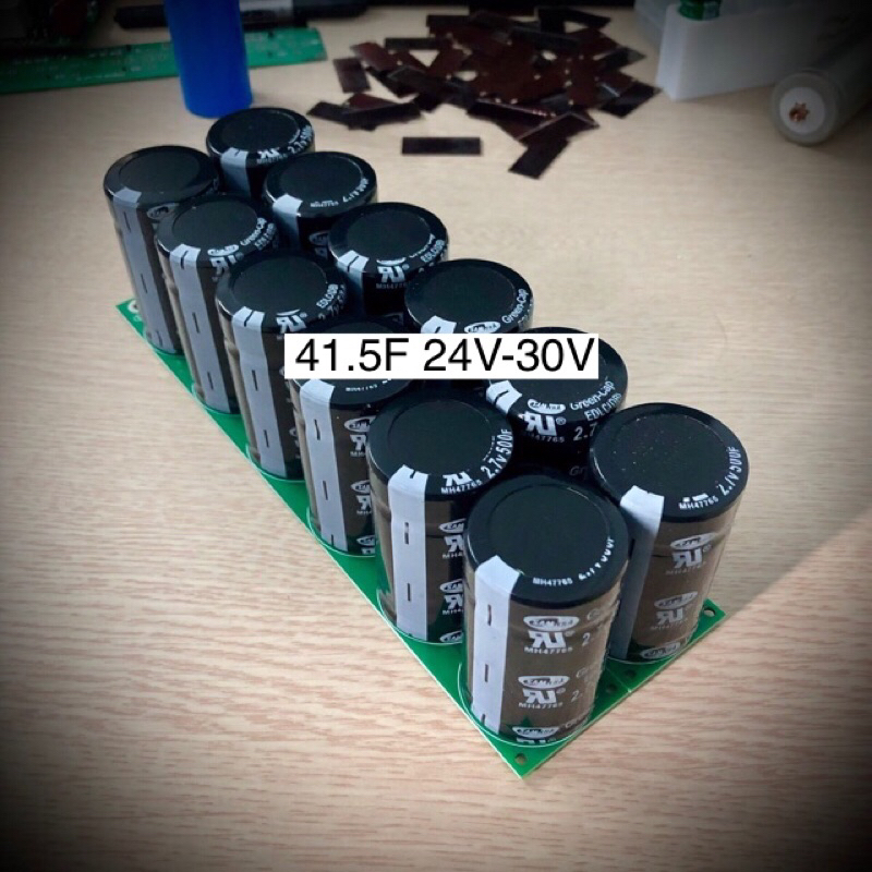 Siêu tụ điện 24V 41.5F peak 60A - Điện áp tối đa 32.4V