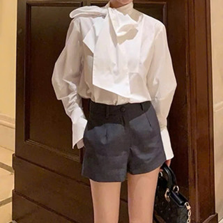 [ẢNH THẬT] SƠ MI THÔ HÀN BUỘC NƠ CỔ SMTHBN