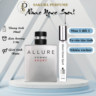 Nước Hoa Nam Chanel Allure Homme Sport chiết 10ml đẳng cấp phái mạnh siêu cuốn hút - Sakura Perfume