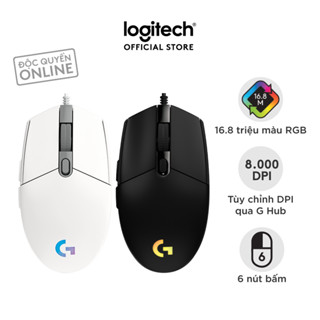 Chuột gaming có dây Logitech G203 Lightsync - Tùy chỉnh RGB, 6 nút lập trình, nhẹ