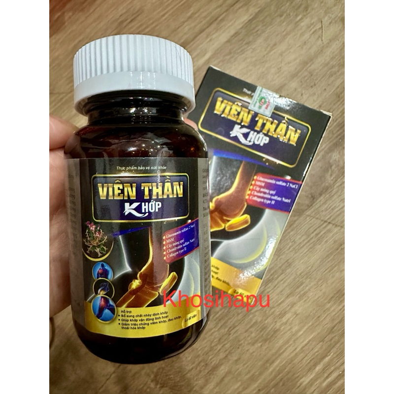 Viên uống thảo dược bổ khớp Viên thần khớp hỗ trợ bệnh về xương khớp phòng loãng xương khô khớp làm trơn khớp hiệu quả