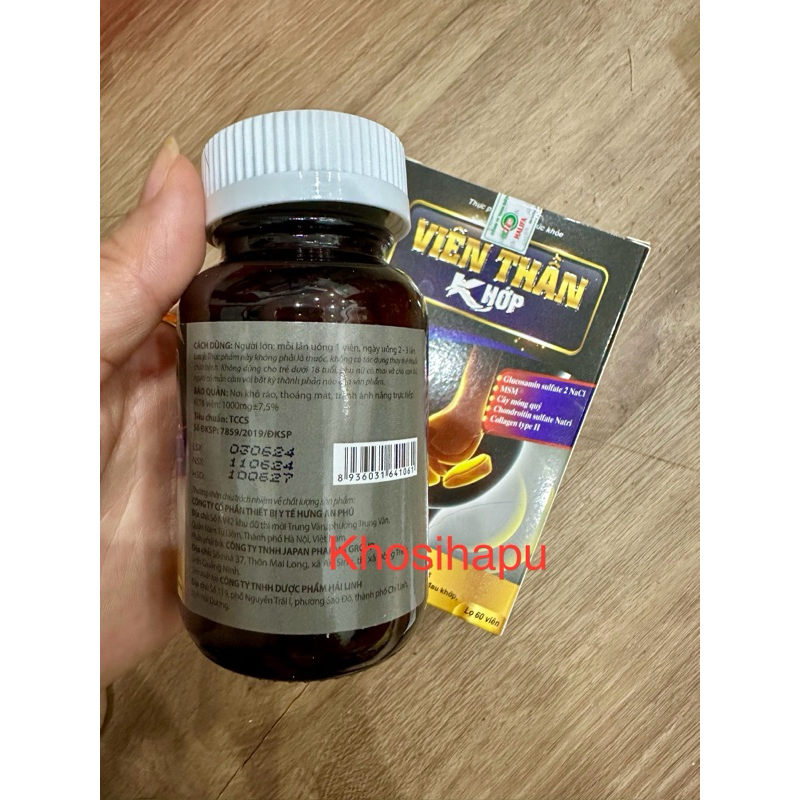 Viên uống thảo dược bổ khớp Viên thần khớp hỗ trợ bệnh về xương khớp phòng loãng xương khô khớp làm trơn khớp hiệu quả