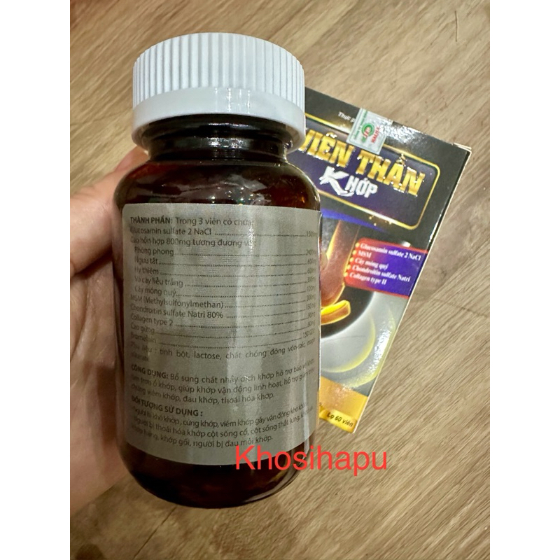 Viên uống thảo dược bổ khớp Viên thần khớp hỗ trợ bệnh về xương khớp phòng loãng xương khô khớp làm trơn khớp hiệu quả