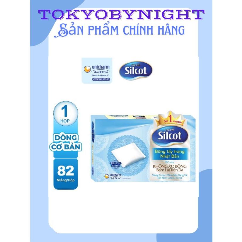 Bông tẩy trang Silcot 82 miếng/hộp