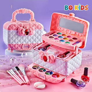 Bộ đồ chơi Vali Trang Điểm 3 Tầng Cao Cấp Kèm Dụng Cụ An Toàn Dễ Làm Sạch Cho Bé Gái