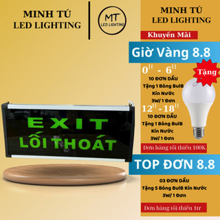 Đèn Exit, Đèn Thoát Hiểm, Chỉ Lối Thoát 2 Mặt
