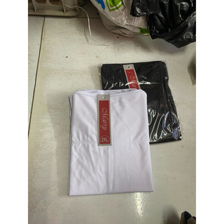 Áo lá thun lạnh nhiều size (trắng-đen)-L-3X