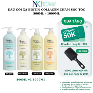 HÀNG CHÍNH HÃNG - Dầu gội xã biotin collagen trắng 1000ml