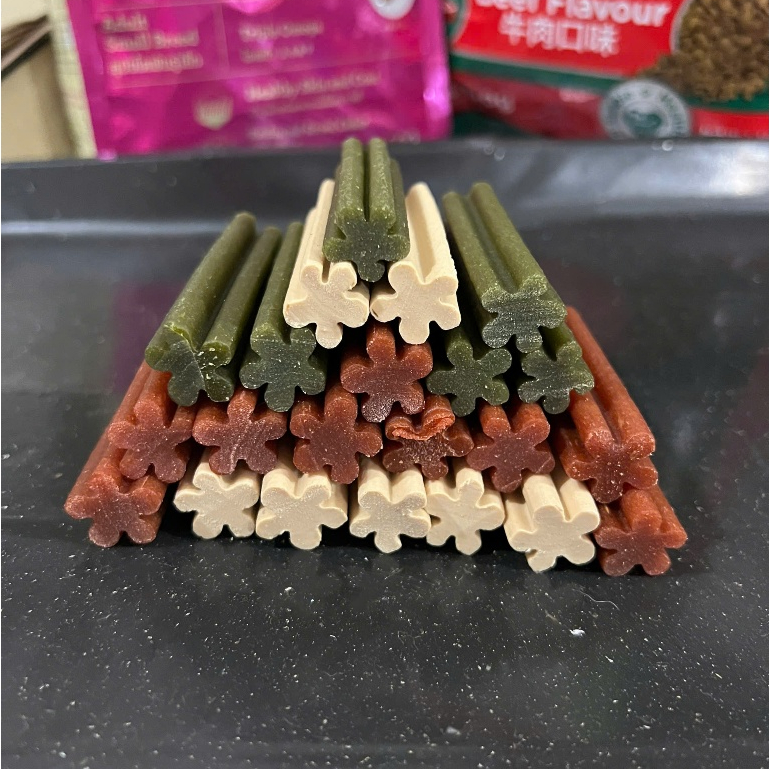 (1 cái 6cm) Xương chữ thập Xương cho chó gặm sạch răng 6cm bổ sung canxi cho chó dưới 5kg