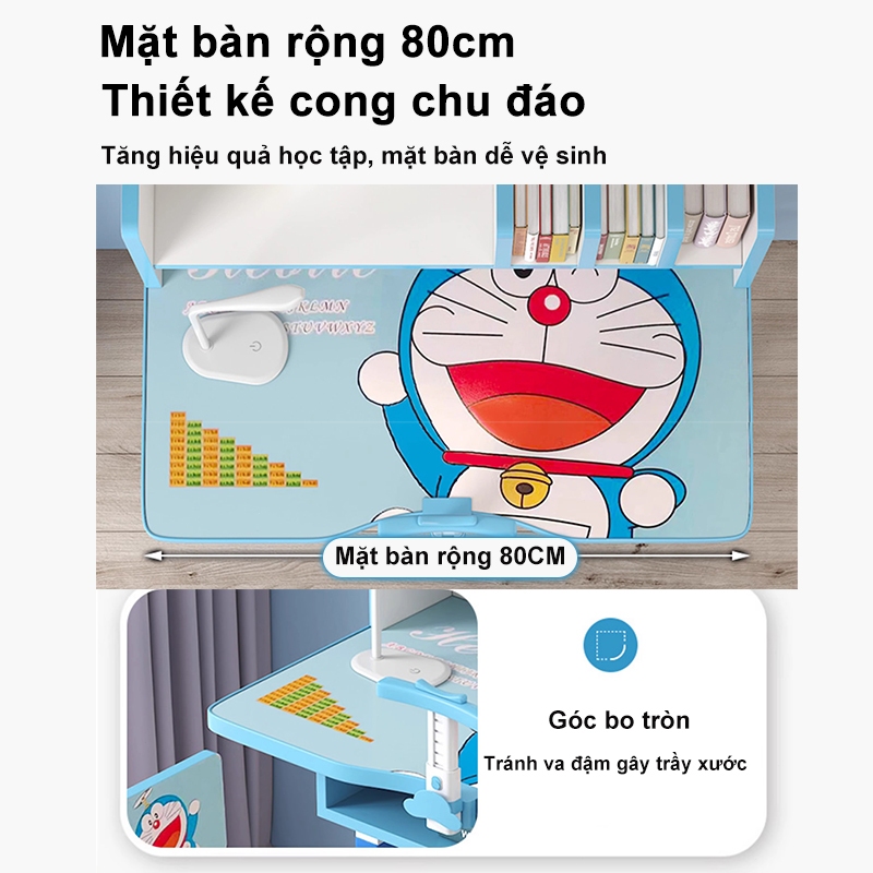 bàn học cho bé có thể nâng lên Trẻ Em Bàn Học Màu Xanh Hồng Có Ngăn Kéo Bàn Viết Học Sinh Tablelf | BigBuy360 - bigbuy360.vn