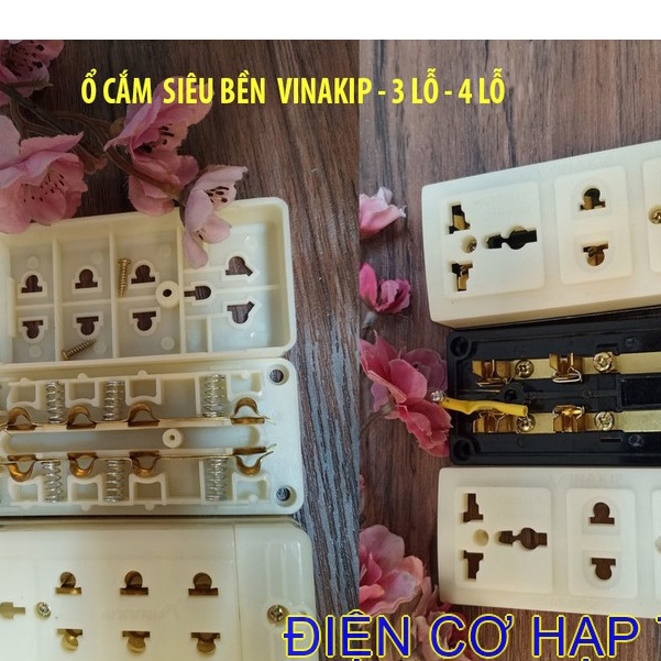 Ổ CẮM SIÊU BỀN 3 LỖ  – 4 LỖ  VINAKIP