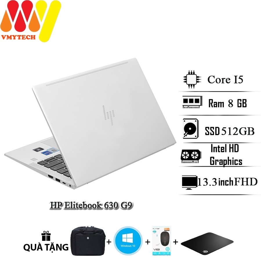 Laptop HP Elitebook 630 G9, Core i5-1235U, Ram 8GB, SSD 512GB, màn hình 13.3inch FHD