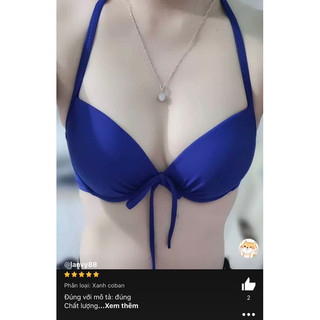 Áo bơi nữ mút dày nâng ngực- Áo bikini đi biển siêu nâng ngực
